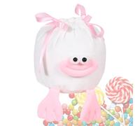 Bolsas de golosinas de terciopelo,Bolsa de dulces de terciopelo - Bolsa de regalos de terciopelo con boca de de dibujos animados | Bolsos multifuncionales portátiles del caramelo con el cord