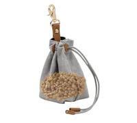 Bolsas de golosinas para adiestramiento de mascotas - 18x7x7cm DoģSnack Bag | Bolso llavero de entrenamiento para perros con bolsillo para comida al aire libre, clip para cinturón, diseño compact