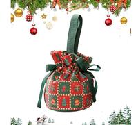 Bolsas De Golosinas Para La Navidad - Bolsitas de Envoltura Navideñas - Bolsas Navideñas Con Cordón | Para Adultos, Aula, Bocadillos, Golosinas, Rellenos Para Calcetines