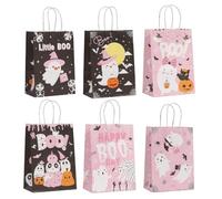 Bolsas de Halloween, 6 piezas de embalaje de chocolate | Bolsa De Dulces Trick Oro Treat Para Adolescentes, Padres, Maestros, Tiendas Al Por Menor, Aulas, Casas,