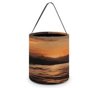 Bolsas De Halloween Montaña Y Agua Al Atardecer Bolsas De Truco O Trato | Bolsas De Dulces Reutilizable Bolsas Para Dulces Para Fiesta Chocolate Galletas Bolsa