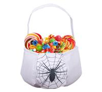 Bolsas de Halloween para truco o trato, bolsas de almacenamiento portátiles no tejidas con asas, cesta de almacenamiento espeluznante de gran capacidad para hombres, novias, niñas, esposas