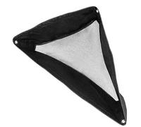 Bolsas de heno para caballos Bolsa de heno de nylon triangular con malla transpirable y tiras ajustables 22.7x26.5x33.5 en alimentador colgante para vacas, cabras, ovejas (negras) |.Redes para caball