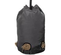 Bolsas de heno para caballos, bolsa de heno de poliéster 28x3, 5 con 5 orificios lentos, comedero colgante de cabra de gran capacidad para caballos, ovejas, burros, bolsa porta manta para cabra