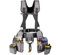 Bolsas de herramientas de 22 bolsillos con tirantes, cinturón multifuncional ajustable para herramientas, organizador resistente adecuado para electricistas, enmarcadores, carpinteros, construcción