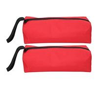 Bolsas de Herramientas de 2pcs con Cremallera, pequeñas Bolsas de Herramientas con mueca de Almacenamiento multipropósito de Pulsera Bolsa de Cremallera para Llave de alicate de (Petirrojo)