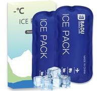 Bolsas de hielo para enfriador de insulina, paquete de 2 (180 g x 2), bolsas de hielo reutilizables aprobadas por la TSA, retención durante 8-24 horas, adecuadas para la mayoría de las fundas de viaje