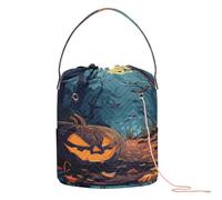 Bolsas de hilo de Halloween in The Safari, organizadores de manualidades con agujeros, almacenamiento de agujas para tejer agujas de ganchillo y manualidades