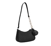 Bolsas de hombro para mujer, bolsa de fieltro para axilas, bolso pequeño con cierre de cremallera, bolso de mano para las axilas para mujer, Black, One Size