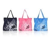 Bolsas De La Compra De Gran Capacidad De 3 Piezas, Bolsas De La Compra Con Estampado Floral, Bolsas De La Compra Plegables, Bolsas De La Compra Ligeras, Bolsas De Almacenamiento De Poliéster