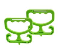 Bolsas de la compra - Mango ergonómico para bolsas pesadas, 2 asas portátiles antideslizantes que soportan hasta 100 libras, tensión pesada, mango ergonómico para el hogar, para adelantar