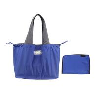 Bolsas de la compra reutilizables, bolsas plegables y lavables a máquina, bolsa de hombro de gran capacidad para cubiertos bolsas, azul, B