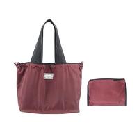 Bolsas de la compra reutilizables, bolsas plegables y lavables a máquina, bolsa de hombro de gran capacidad para cubiertos bolsas, Vino, B