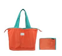 Bolsas de la compra reutilizables, plegables y lavables a máquina, bolsa de hombro de gran capacidad bolsas de almacenamiento, naranja, UN