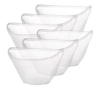 Bolsas de leche de nuez para colar reutilizables, 6 unidades, colador de tela de queso, bolsa de gasa con cordón, colador de alimentos, bolsas de malla para hacer mermeladas