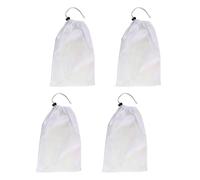 Bolsas de limpieza de hojas de piscina de alto rendimiento con cordón de cierre, hojas lavables, bolsas de red al vacío para piscinas, estanques, aspiradoras, bolsas de repuesto con cordón de cierre