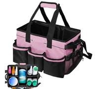 Bolsas De Limpieza Para El Hogar - Bolsa De Almacenamiento Con Asa | Organizador De Herramientas Con Correa Ajustable Y Clip | 15 Bolsillos Para Suministros De Limpieza Para Personal De Cleaning