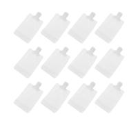 Bolsas de Loción de 100ml, Plástico Blanco, 12 Unidades para Viaje | Jabón Líquido y Lociones, Prevención de Derrames, Ahorro de Espacio, Aptas para Gimnasio y Campamento