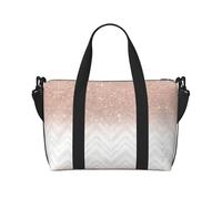 Bolsas de lona con bonito patrón brillante para viajes, bolsas de viaje Oxford ligeras para artículos personales para mujeres, bolsas de gimnasio ideales para hombres, Black, Talla única