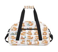 Bolsas de lona con diseño de perros lindos para mujeres, hombres, niños, niñas, niños, bolsa de viaje para fin de semana, bolsa de viaje de 24 L, bolsa de deporte para gimnasio, bolsa de práctica,