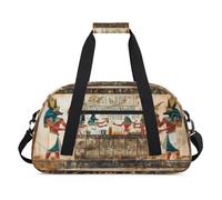 Bolsas de lona con estampado del antiguo Egipto para mujeres, hombres, niños, niñas, niños, bolsa de viaje de fin de semana, bolsa de viaje de 24 L, bolsa de deporte para gimnasio, bolsa de práctica,