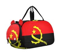 Bolsas de lona con la bandera de México para viajes, fin de semana, equipaje de noche, para niños, deportes, bolsa de lona para niño, Bandera de Angola, Classic