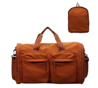 Bolsas de Lona con Lona, Bolsas de Fin de Semana Plegables Durante la Noche para Mujeres, Bolsa de separación Seca húmeda Gran Capacidad de Viaje Impermeable Bolso de Cuerpo cruzad