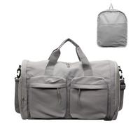 Bolsas de Lona con Lona, Bolsas de Fin de Semana Plegables Durante la Noche para Mujeres, Bolsa de separación Seca húmeda Gran Capacidad de Viaje Impermeable Bolso de Cuerpo cruzad