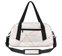 Bolsas de lona con patrón triangular para niños y niñas, con patrón geométrico, ligera, deportiva, gimnasio, para niños, pequeñas bolsas de viaje para el fin de semana, bolsa de viaje para bailar,