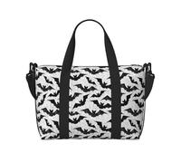 Bolsas de lona de mano para mujer, para Halloween, murciélagos, telaraña, artículos personales, bolsa de viaje, artículos esenciales de viaje, bolsa deportiva para gimnasio para hombres y mujeres