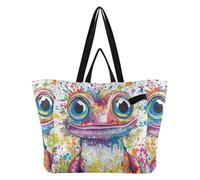 Bolsas de lona de moda para cocina, bolsas de comestibles Momlife para hombres, accesorios de picnic, estilo kawaii, dragón barbudo