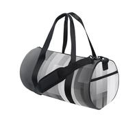 Bolsas de lona degradadas de color gris, blanco y negro para llevar durante la noche y equipaje de senderismo de gran capacidad