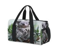 Bolsas de lona deportivas con diseño de koala de acuarela para niños, niñas, niños, mujeres y hombres, lindo koala durante la noche, fin de semana, bolsa de viaje para llevar al gimnasio, bolsas de