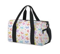 Bolsas de lona deportivas con diseño de mariposas de primavera para niños, niñas, mujeres, hombres, bonitas mariposas, para fin de semana, para viajes, gimnasio, uso casual