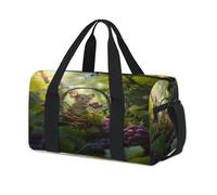 Bolsas de lona deportivas con diseño de ratones y bayas del bosque para niños, niñas, mujeres, hombres, durante la noche, fin de semana, bolsa de viaje para llevar al gimnasio, bolsas de lona casuales