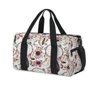 Bolsas de lona deportivas con diseño floral de atrapasueños para niños, niñas, mujeres, hombres, bolsa de viaje para fin de semana, bolsa de viaje para llevar al gimnasio, bolsas de lona casuales
