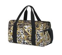 Bolsas de lona deportivas con estampado de leopardo para niños, niñas, mujeres, hombres, para fin de semana, para viajes, gimnasio, uso casual