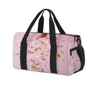 Bolsas de lona deportivas con estampado de manzanas y flores para niños, niñas, mujeres, hombres, durante la noche, fin de semana, bolsa de viaje, bolsa de viaje para gimnasio, bolsas de lona casuales