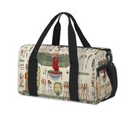 Bolsas de lona deportivas con estampado del antiguo Egipto para niños, niñas, mujeres, hombres, jeroglífico de Egipto, bolsa de viaje para fin de semana, bolsa de viaje para el gimnasio, bolsas de