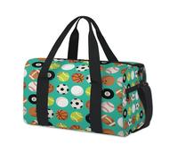 Bolsas de lona deportivas con temática de pelota deportiva para niños, niñas, mujeres, hombres, durante la noche, fin de semana, bolsa de viaje, bolsa de transporte para gimnasio, bolsas de lona