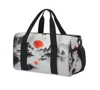 Bolsas de lona deportivas de pintura japonesa para niños, niñas, mujeres, hombres, durante la noche, fin de semana, bolsa de viaje, gimnasio, bolsas de lona casuales