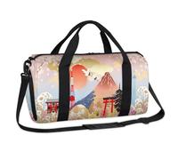 Bolsas de lona deportivas japonesas con estampado de Tokio de Japón, bolsa de fin de semana, bolsa de viaje, gimnasio, bolsa de lona para niños, niñas, niños, mujeres y hombres
