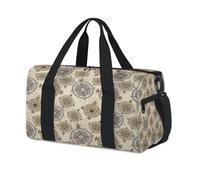 Bolsas de lona deportivas vintage para niños, niñas, niños, mujeres, hombres, patrón de mapas, para la noche, fin de semana, bolsa de viaje para llevar al gimnasio, bolsas de lona casuales