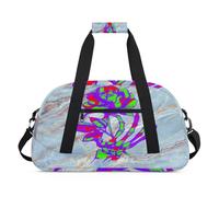 Bolsas de lona modernas de color mármol rosa para niñas y niños, bolsa de viaje de fin de semana de 24 litros, bolsa de deporte para gimnasio, práctica, color, 24 L, Organizador de bolsas
