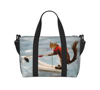 Bolsas de lona Oxford ligeras para viajes, para esquí acuático y ardilla, ideales para el gimnasio y hombres, Black, Talla única