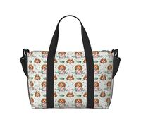 Bolsas de lona para mujer, bolsa de viaje para el fin de semana, bolsa de viaje para mujer, diseño de perro Beagle, bolsa de viaje para artículos personales, artículos esenciales de viaje, bolsa