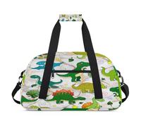 Bolsas de lona para niños con diseño de dinosaurio, diseño de mármol creativo, para niñas y niños, linda bolsa de viaje de fin de semana, 24 L, bolsa de deporte para gimnasio, práctica, color, 24 L,