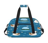 Bolsas de lona para niños con diseño de pato de animales lindos para niñas y niños, bolsa de viaje de fin de semana de 24 litros, bolsa de deporte para gimnasio, bolsa de práctica, color, 24 L,
