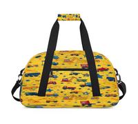 Bolsas de lona para vehículos de construcción, para mujeres, hombres, niños, niñas, niños, bolsa de viaje para fin de semana, bolsa de viaje de 24 L, bolsa de deporte para gimnasio, bolsa de práctica,