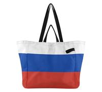 Bolsas de lona reutilizables para cocina, para dama de honor, para hombres, compras, viajes, bandera de Rusia